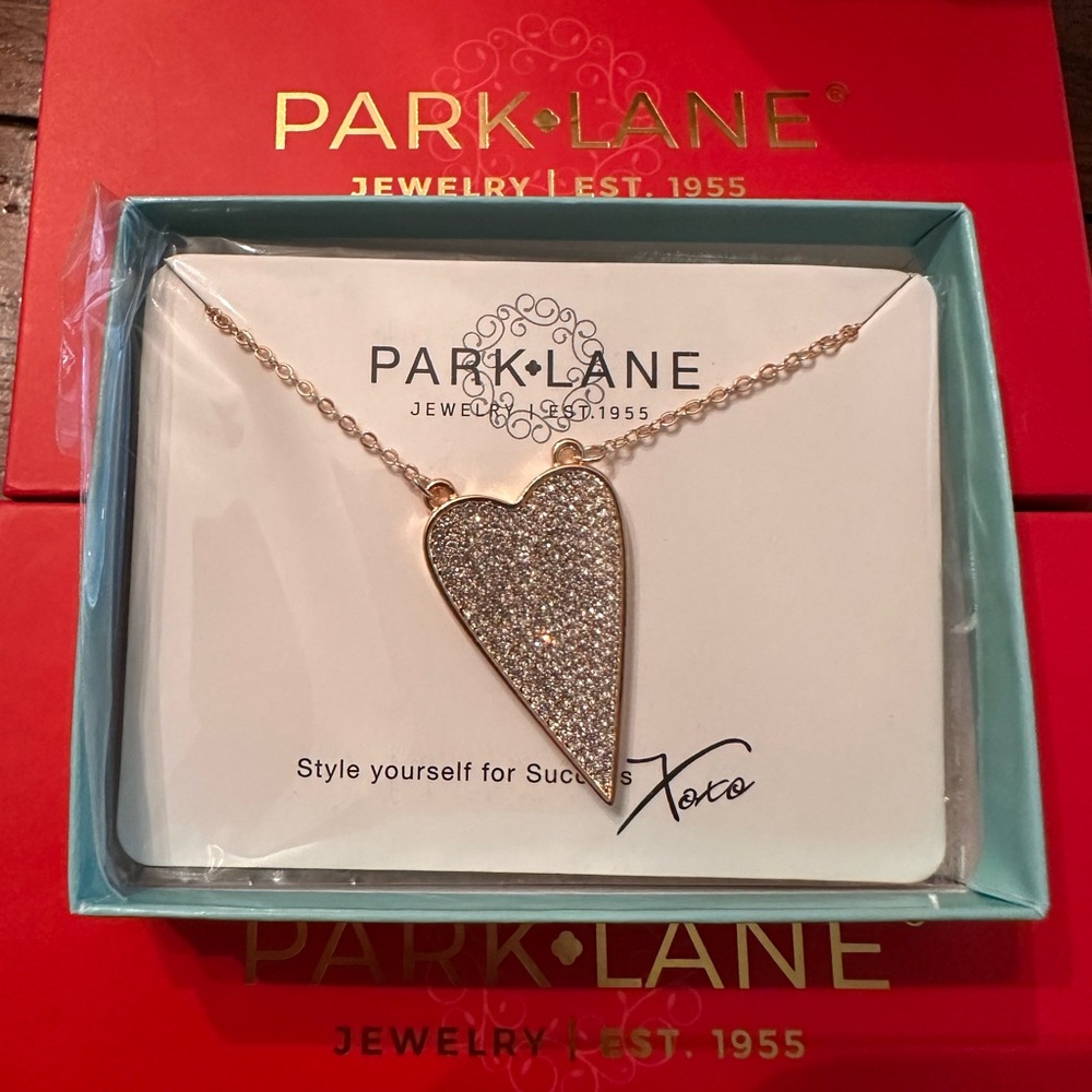 Park Lane Gold and Silver Heart Necklace